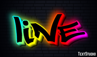 LINE Text effect