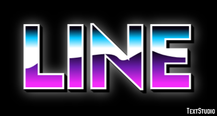 LINE Text effect