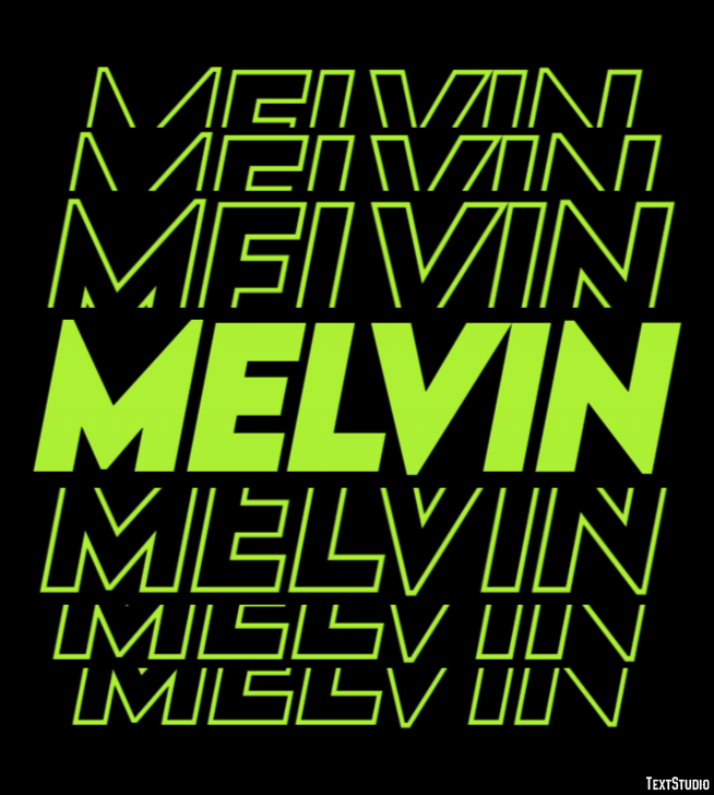 Melvin テキスト効果