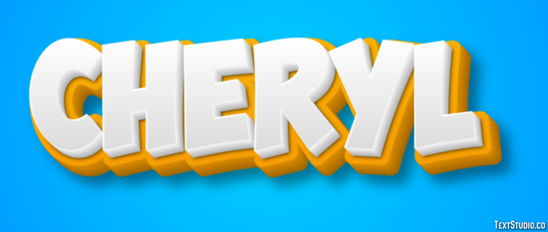 Cheryl Text Effect