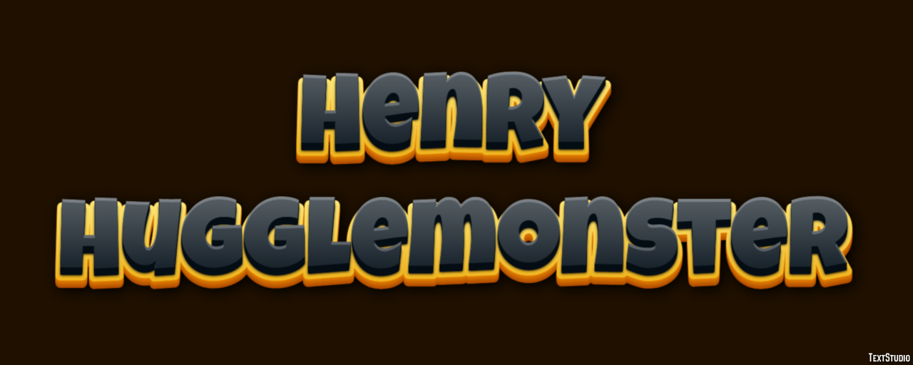 Henry Hugglemonster Text Effect