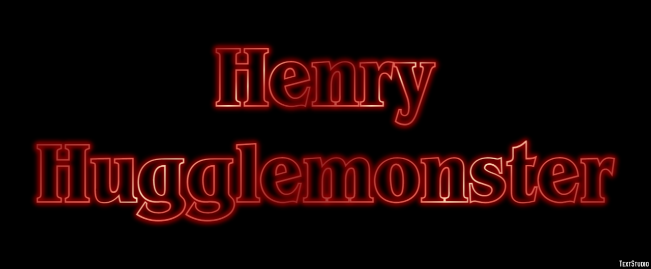 Henry Hugglemonster Text Effect