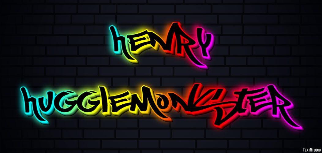 Henry Hugglemonster Text Effect