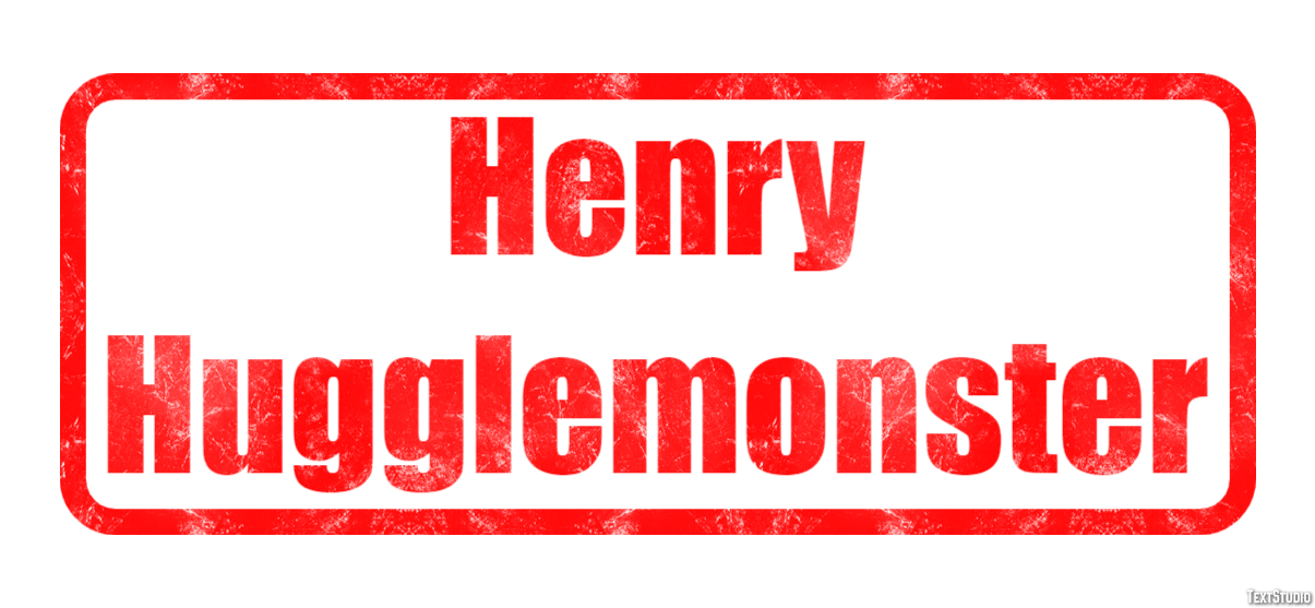 Henry Hugglemonster Efekt tekstowy