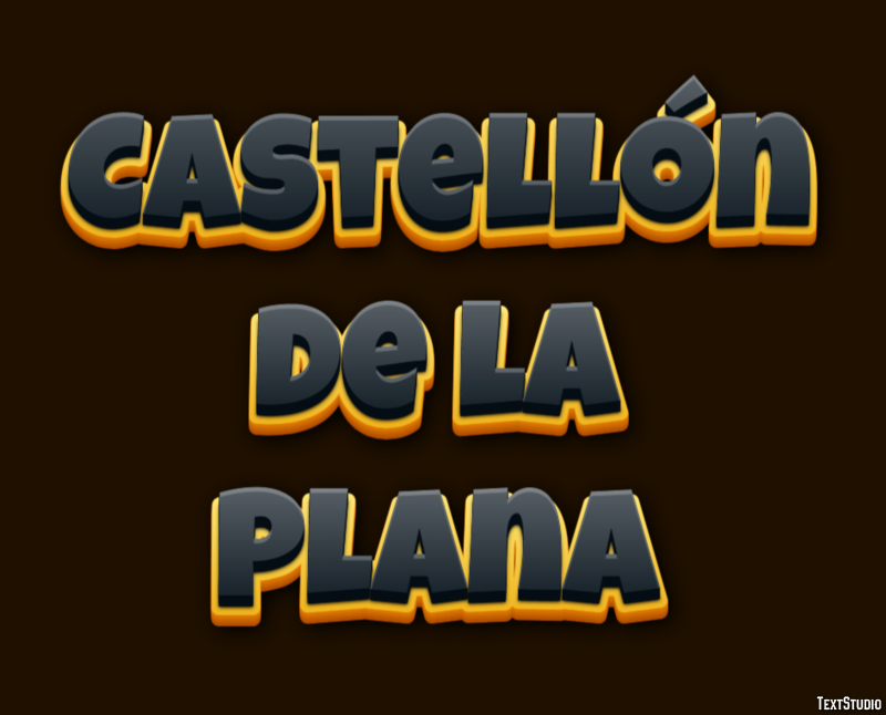 Castellón de la Plana Efekt tekstowy