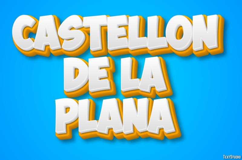Castellón de la Plana Efekt tekstowy