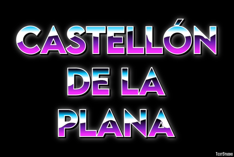 Castellón de la Plana Effetto testo