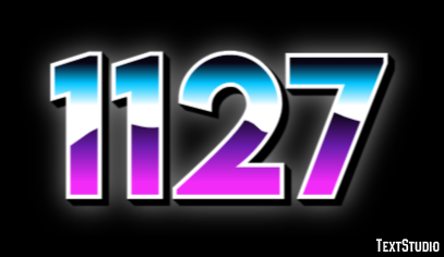 1127 Text effect