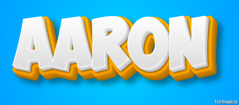 Aaron Efecto de Texto