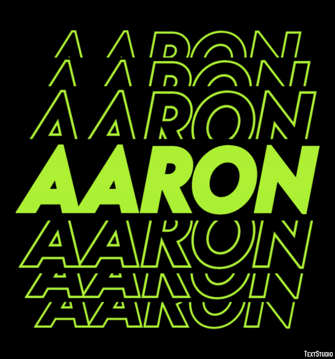 Aaron Tekst Effect