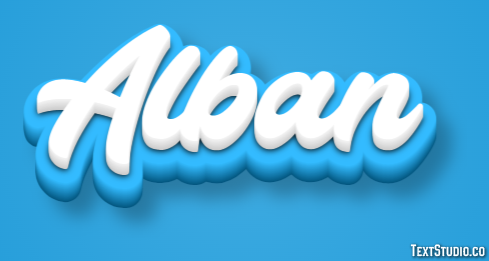 Alban Texteffekt