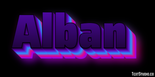 Alban Texteffekt