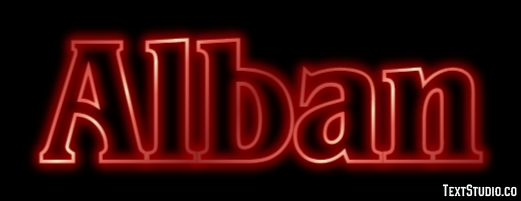 Alban Texteffekt