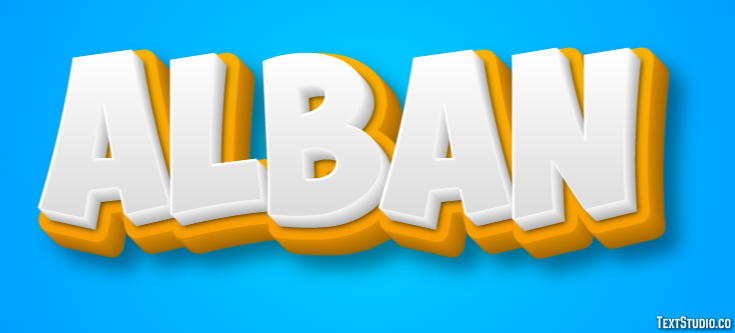 Alban Texteffekt