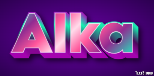 Alka Эффект текста