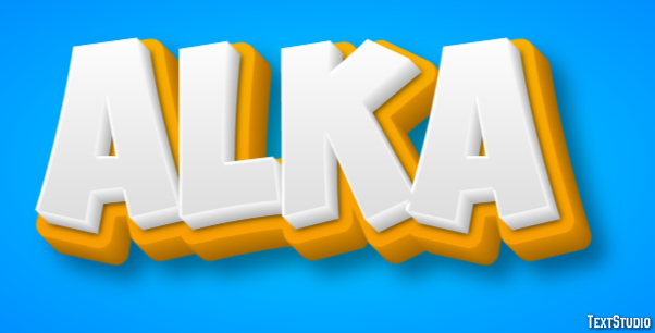 Alka Эффект текста