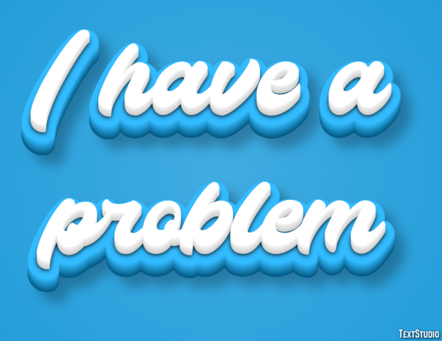 I have a problem Text Effect