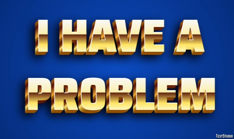 I have a problem Text Effect