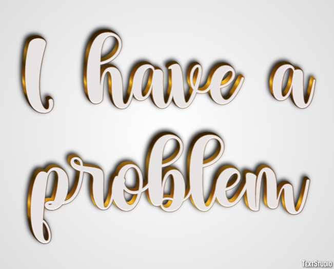I have a problem Text Effect