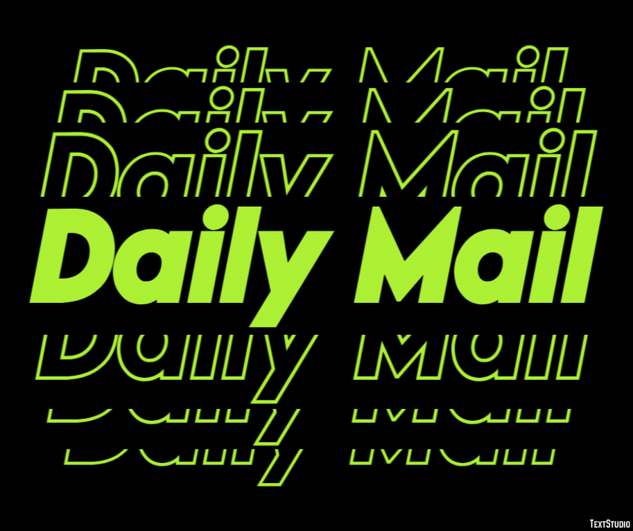 Daily Mail Efecto de Texto