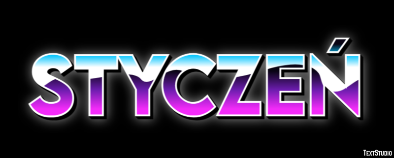 Styczeń Efekt tekstowy