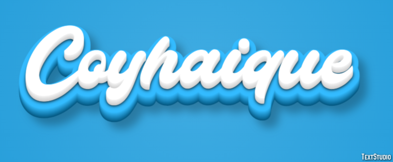 Coyhaique Texteffekt
