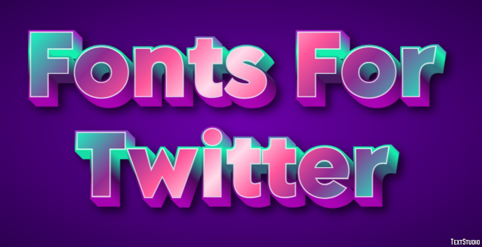Fonts For Twitter Efekt tekstowy