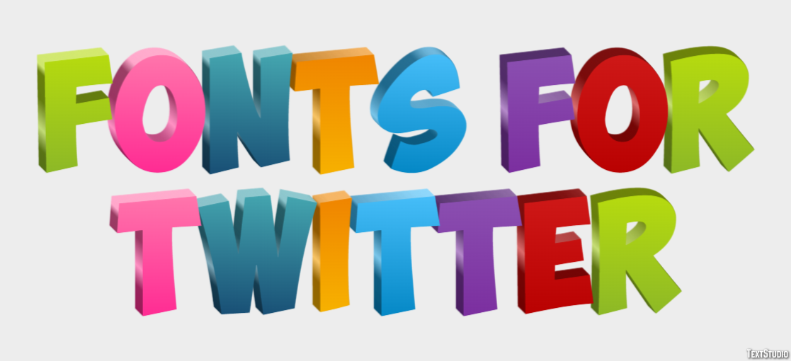 Fonts For Twitter Efekt tekstowy