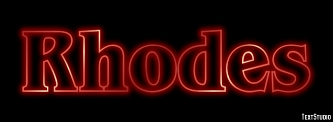 Rhodes Efekt tekstowy