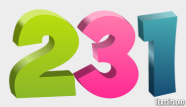 231 Text effect