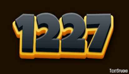 1227 Text effect