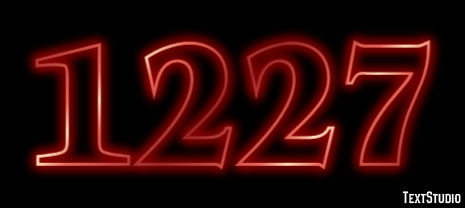 1227 Text effect