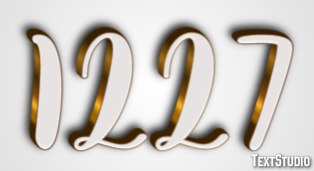 1227 Text effect