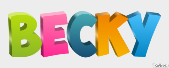 Becky Text Effect