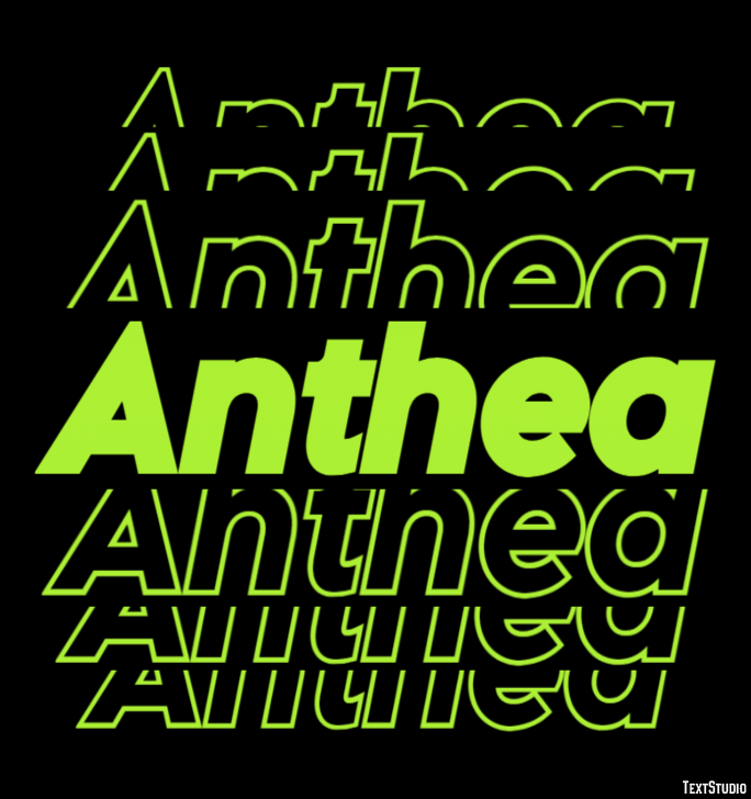 Anthea Text Effect