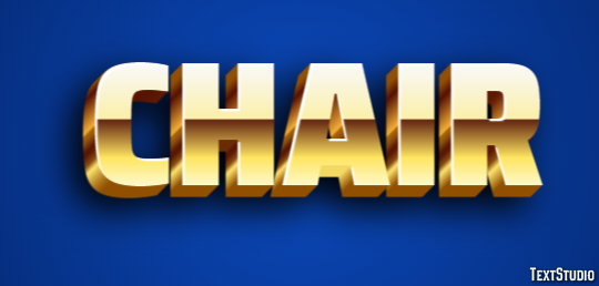 Chair Efecto de Texto