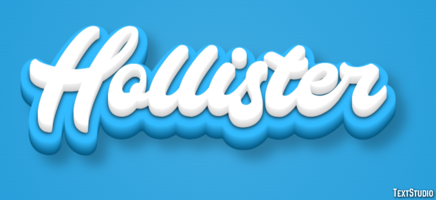 Hollister Efecto de Texto