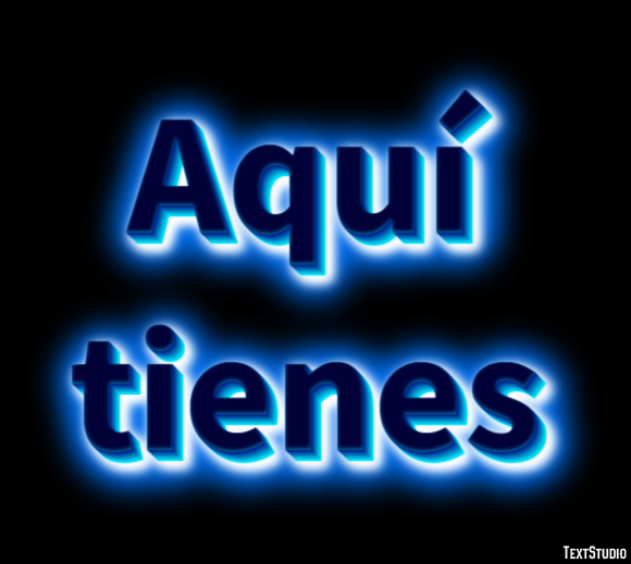 Aquí tienes Efecto de texto