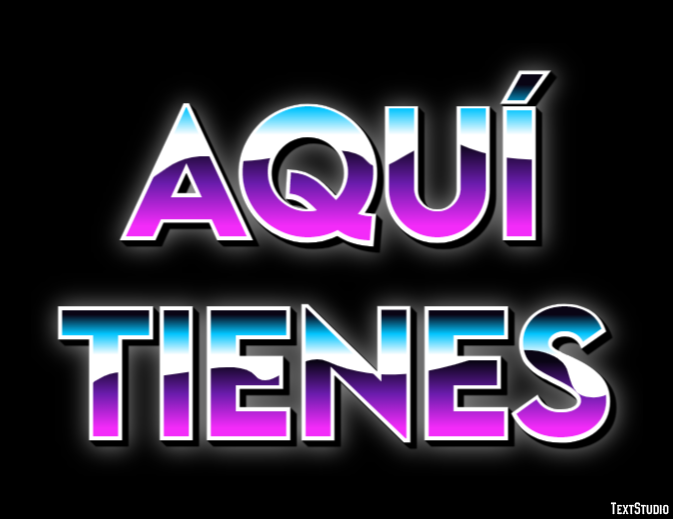 Aquí tienes Efekt tekstowy