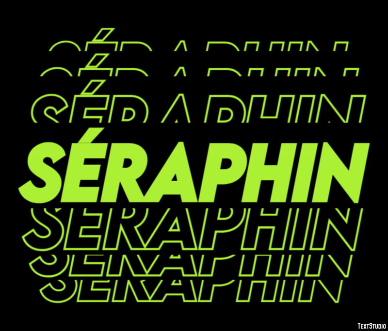 Séraphin Effetto testo