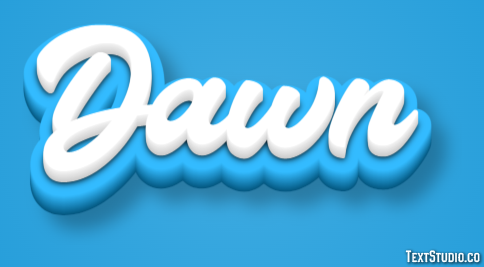 Dawn Text Effect