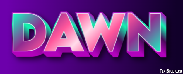 Dawn Text Effect