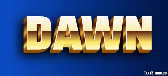 Dawn Text Effect