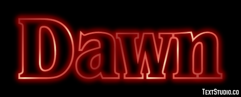Dawn Text Effect