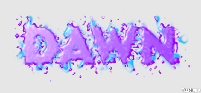Dawn Text Effect