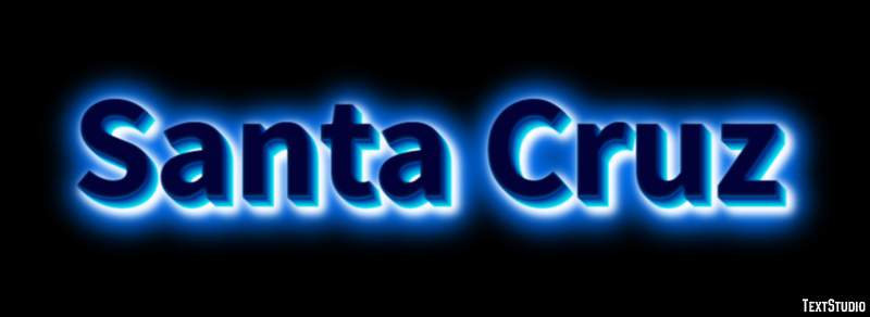 Santa Cruz Texteffekt
