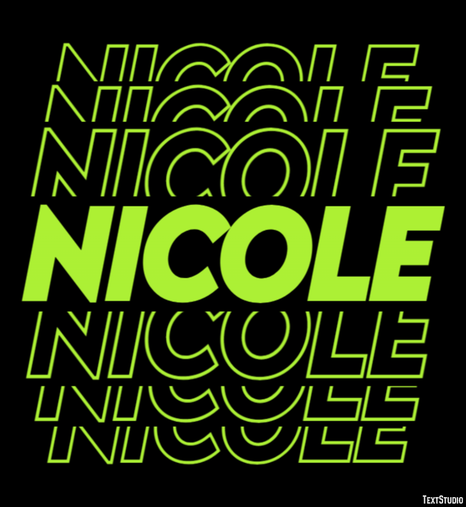Nicole Effetto testo