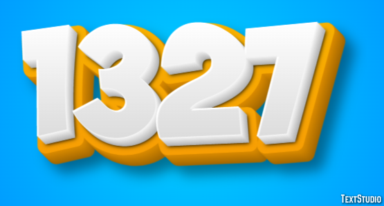 1327 Text effect