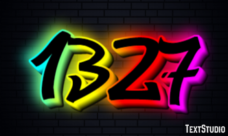 1327 Text effect