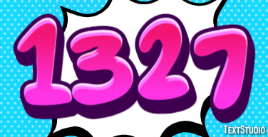 1327 Text effect